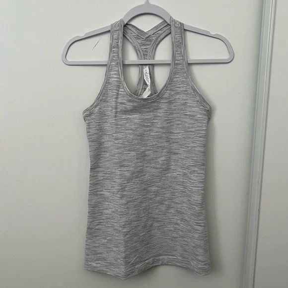 Lululemon Gray Racerback Tank Top - Picture 1 of 6